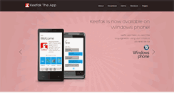 Desktop Screenshot of keefaktheapp.com